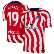 2022-23 Atletico de Madrid Alvaro Morata Home Red Authentic Jersey